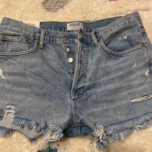 Agolde Parker denim shorts